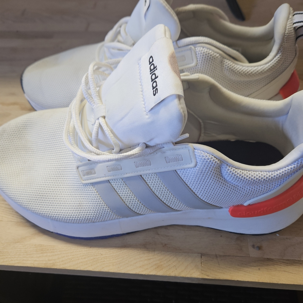 Adidas White and Red Sneakers